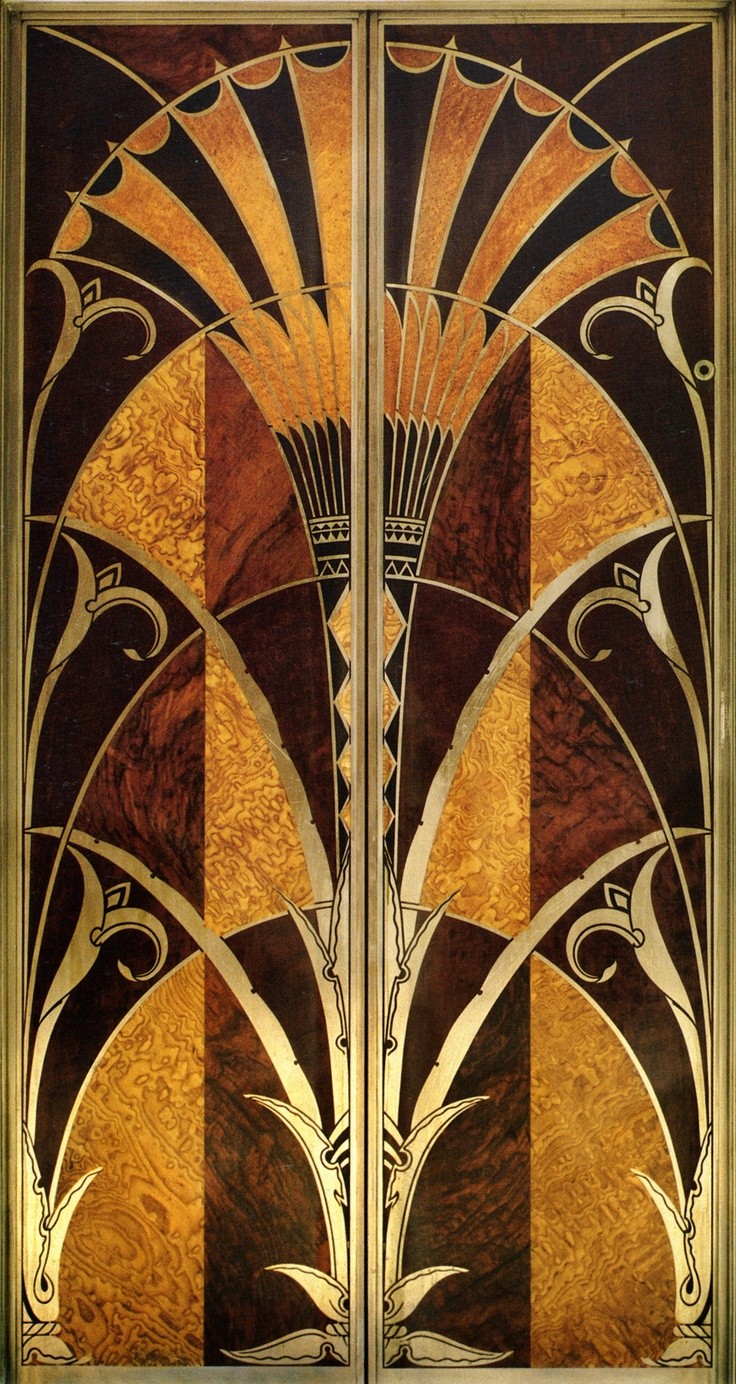 Photo:  Elevator door of Chrysler building